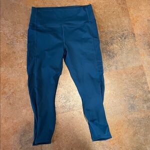 Fabletics PowerHold Teal Leggings